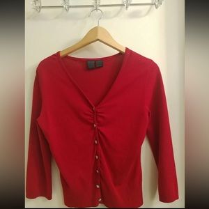 Star City Medium beautiful Red Cardigan Excellent